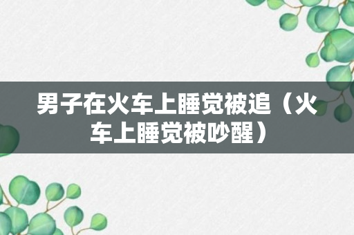 男子在火车上睡觉被追（火车上睡觉被吵醒）