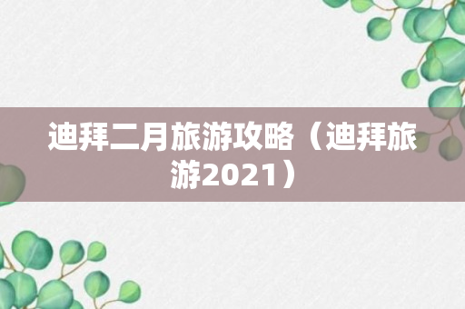 迪拜二月旅游攻略（迪拜旅游2021）