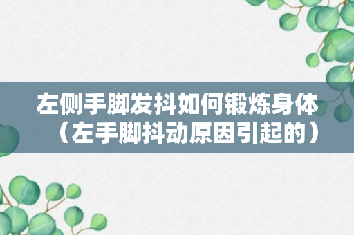 左侧手脚发抖如何锻炼身体（左手脚抖动原因引起的）