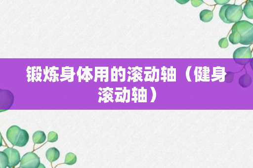 锻炼身体用的滚动轴（健身滚动轴）